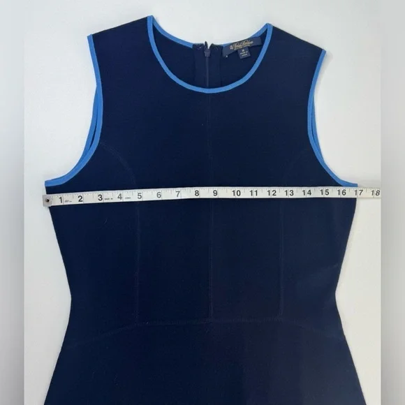 Brooks Brothers 100% Fine Merino Wool Knit Sheath Dress Womens Size Medium - Picture 5 of 9